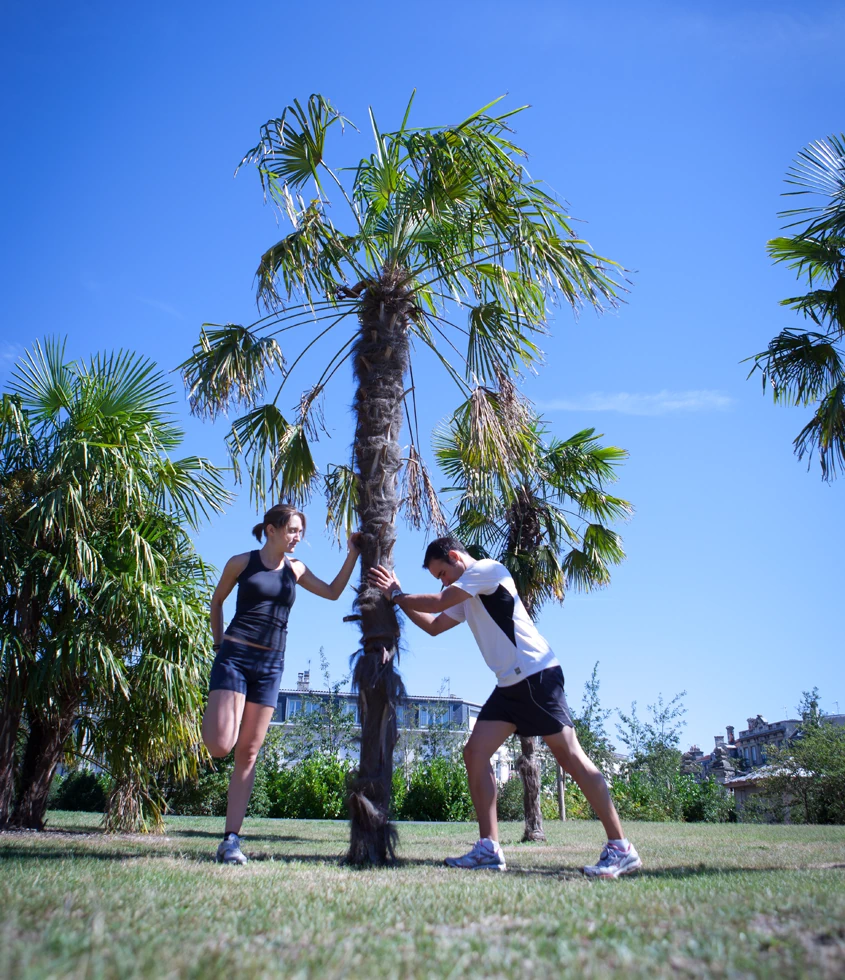 Training session stretching