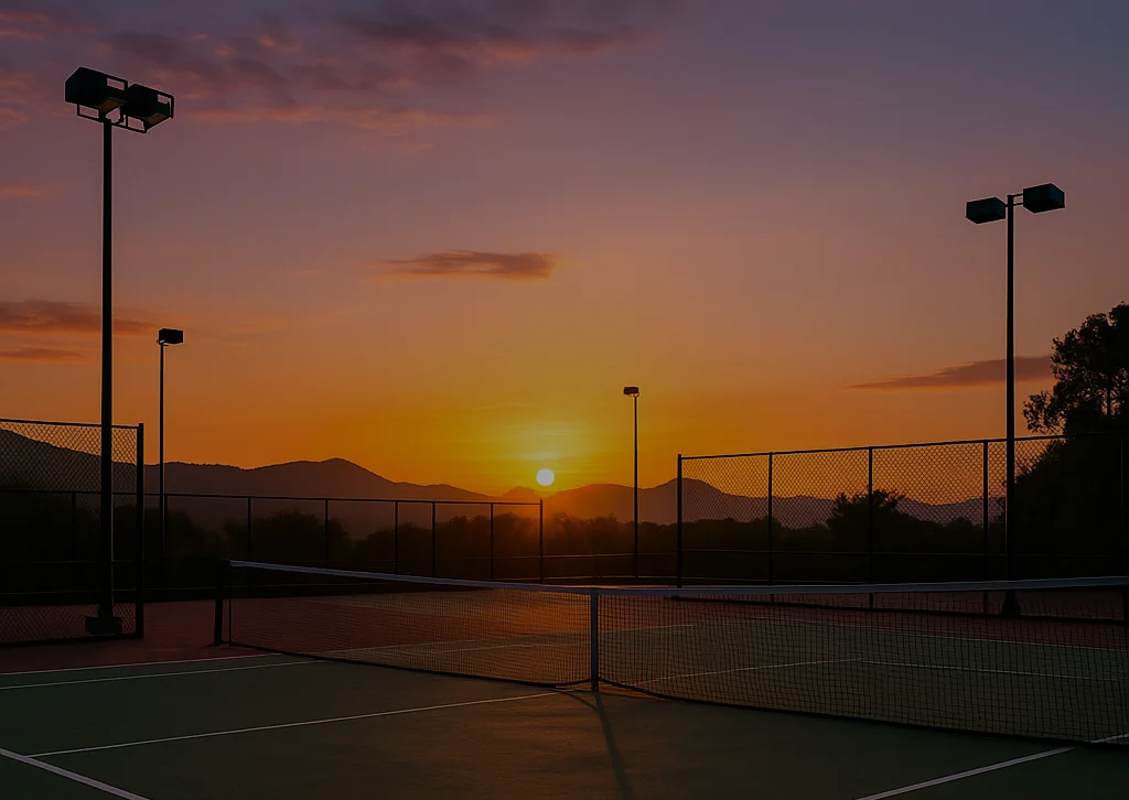 Tennis Court sunset Elitesport.fr
