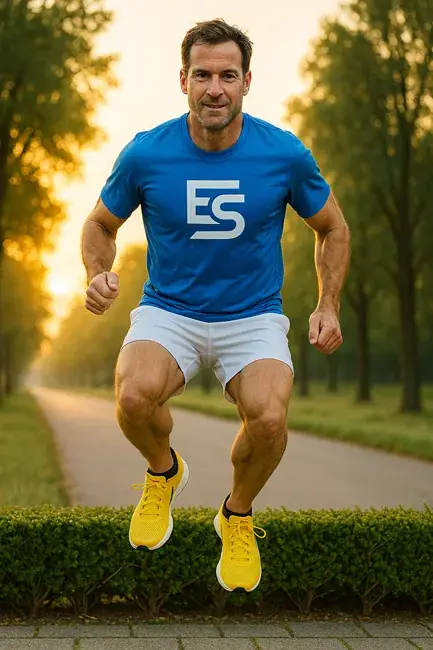 Athlète réalisant un exercice de coaching sportif en extérieur à Bordeaux